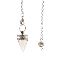 Pendule Cône Couleur Argent